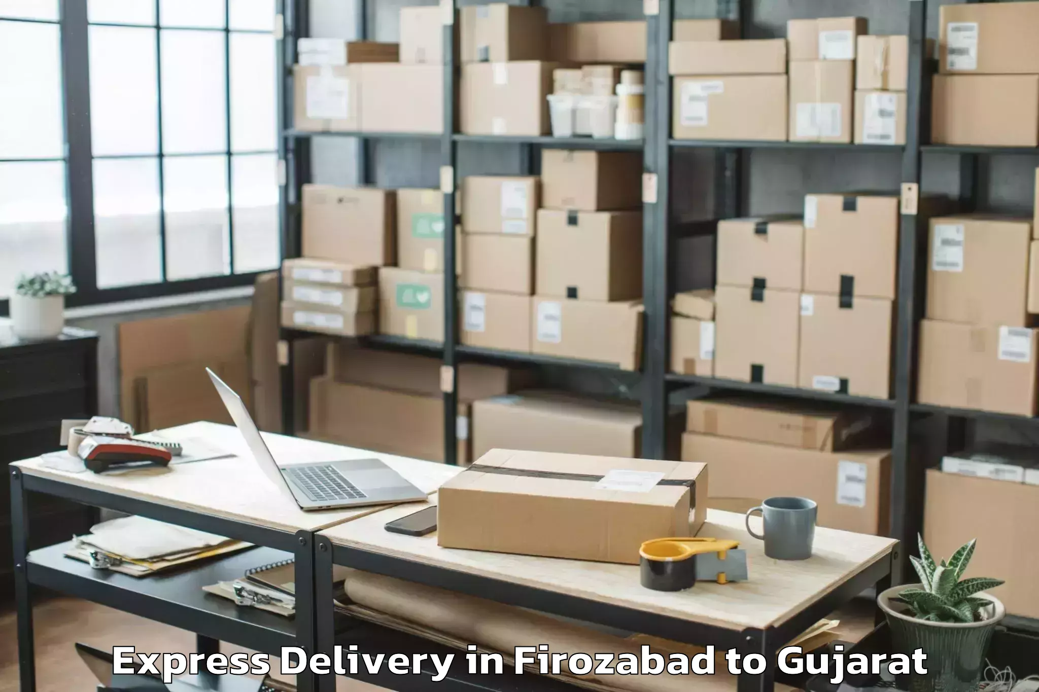 Expert Firozabad to Girgadhada Express Delivery